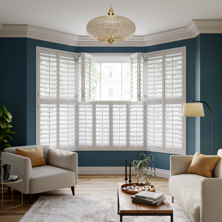 Mansfield Shutters LIving Room